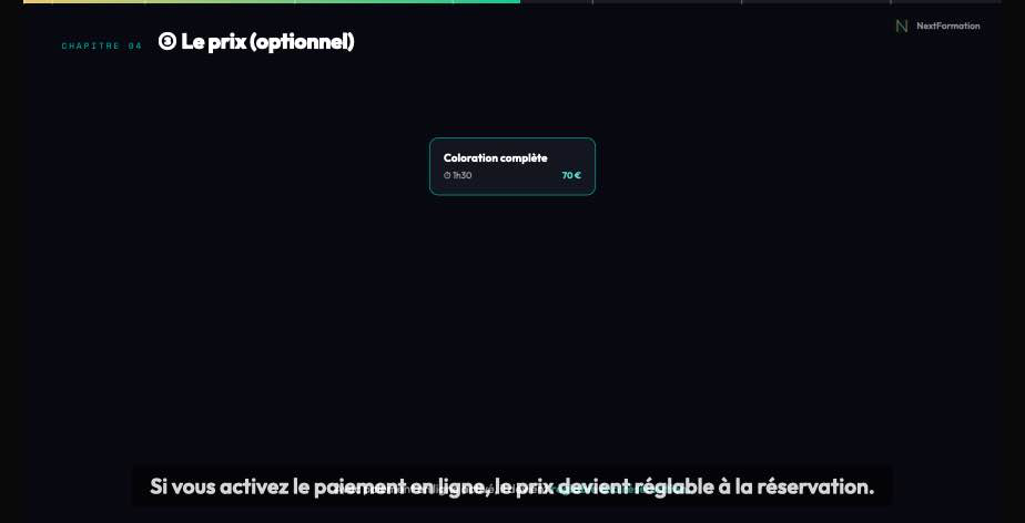 Extrait video : Definir la duree et le prix d'un service
